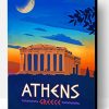 Athens Greece Poster Paint By Number