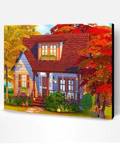 Autumn House Paint By Number