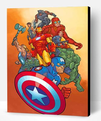 Avengers Heroes Paint By Number