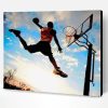 Basketball Player Silhouette Paint By Number