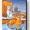 Cats In Snow Paint By Number