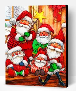 Christmas Santa Paint By Number