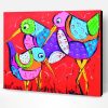 Colorful Birds Art Paint By Number