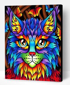 Colorful Cat Paint By Number