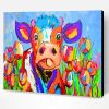 Colorful Cow Art Paint By Number
