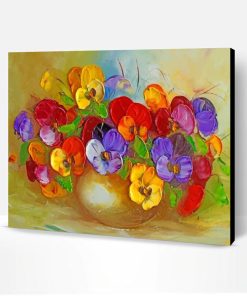 Colorful Flowers Art Paint By Number