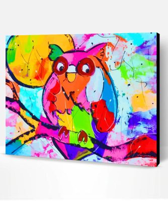 Colorful Owl Art Paint By Number