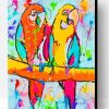 Colorful Parrots Art Paint By Number