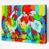 Colorful Roosters Paint By Number
