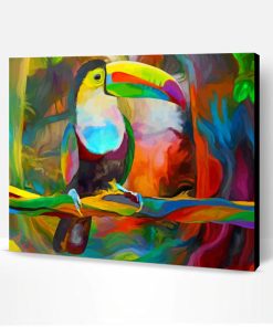 Colorful Toucan Paint By Number