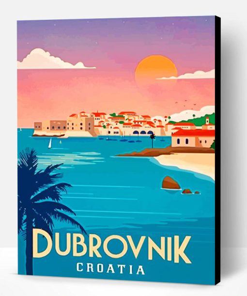 Croatia Poster Paint By Number