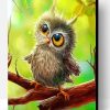 Cute Baby Owl Paint By Number