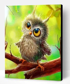 Cute Baby Owl Paint By Number