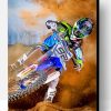 Dirt Bike Driver Paint By Number