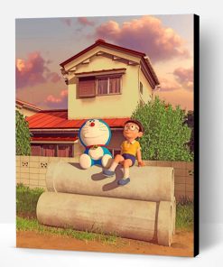 Doraemon And Nobita Paint By Number