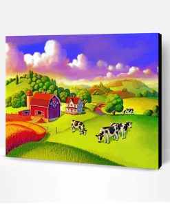 Farm Scenery Paint By Number