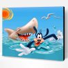 Goofy And The Shark Paint By Number