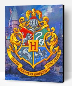 Harry Potter Hogwarts Logo Paint By Number