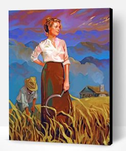 Harvest Woman Paint By Number