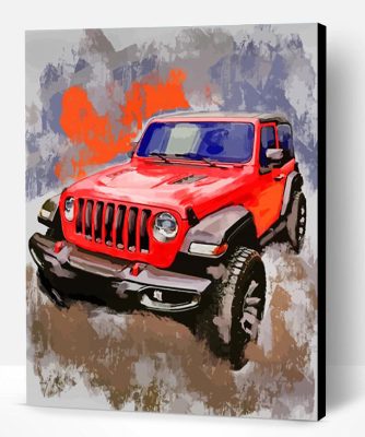 Jeep Wrangler Art Paint By Number