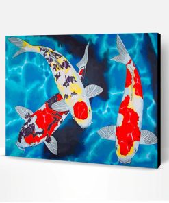 Koi Fish Underwater Paint By Number