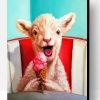 Lamb Eating Ice Cream Paint By Number
