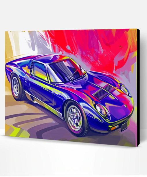 Lamborghini Car Artwork Paint By Number