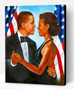 Obama And His Wife Paint By Number
