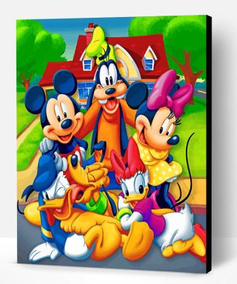 Mickey And Friends Paint By Number