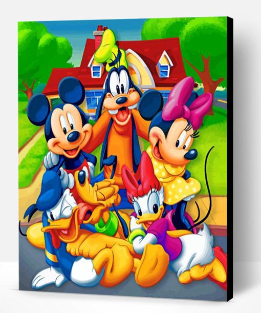 Mickey And Friends Paint By Number