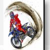 Motorcycle Driver Art Paint By Number