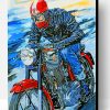 Motorcycle Driver Paint By Number