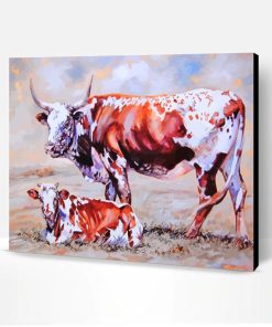 Nguni Cattle Animals Paint By Number