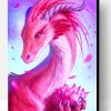 Pink Dragon Paint By Number