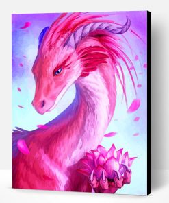 Pink Dragon Paint By Number