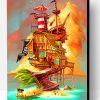 Pirate Ship House Paint By Number