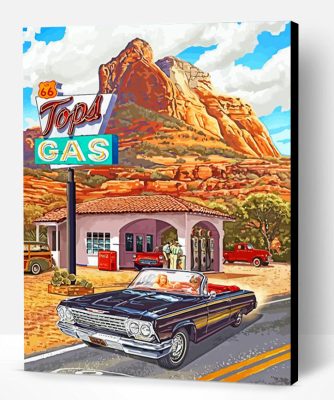 Retro Route 66 Paint By Number