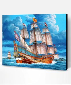 Sail Ship In Sea Paint By Number