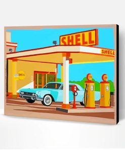Shell Gas Station Paint By Number