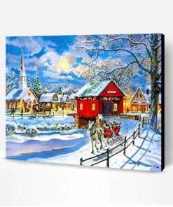 Snow Winter Country Paint By Number