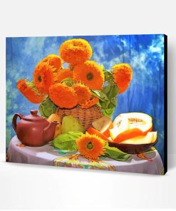 Still Life Flowers And Fruits Paint By Number
