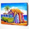 Surfboards And Camper Van Paint By Number