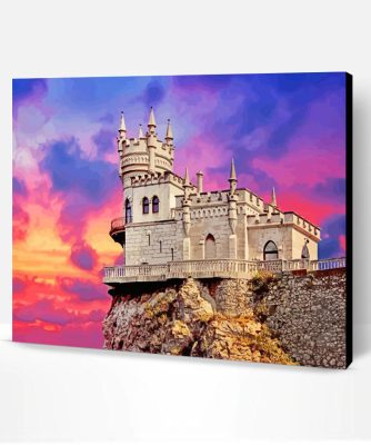 Swallows Nest Castle Paint By Number