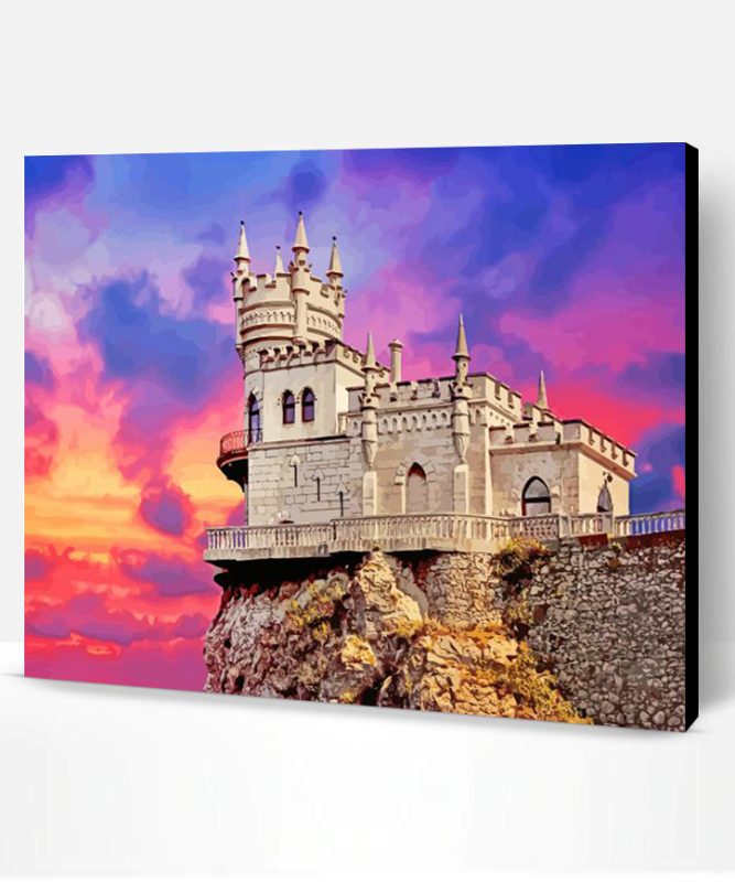 Swallows Nest Castle Paint By Number