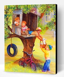 Tree House Boys Paint By Number