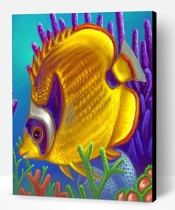 Tropical Yellow Fish Paint By Number
