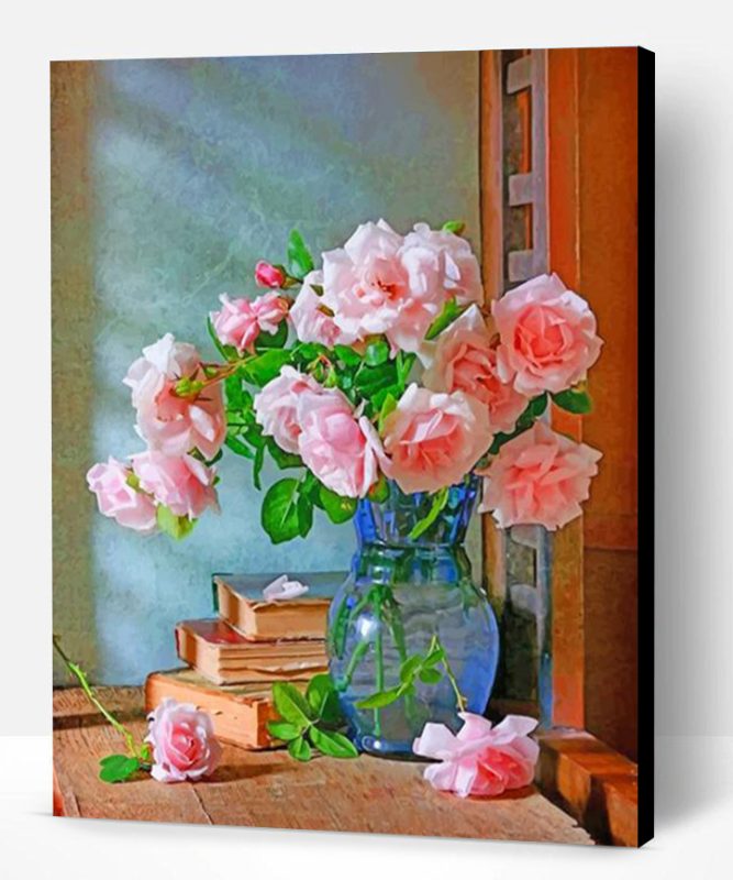 Vintage Flowers Vase Paint By Number