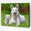 White Shepherd Dogs Paint By Number