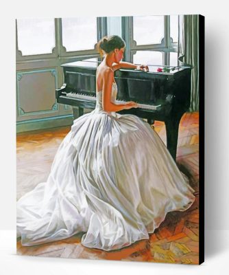 Woman Playing Piano Paint By Number