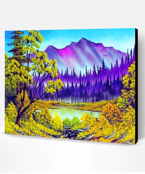 Wood Landscape Paint By Number